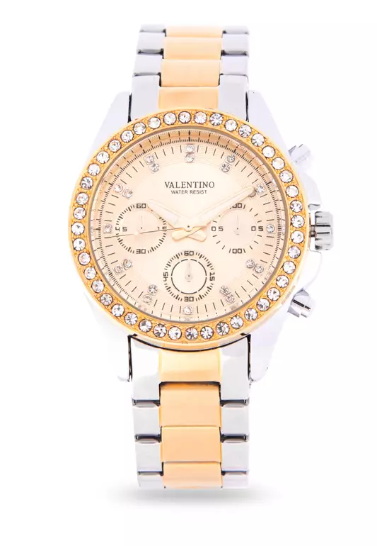 Analog Watch 20121502-Two Tone - Gold Dial