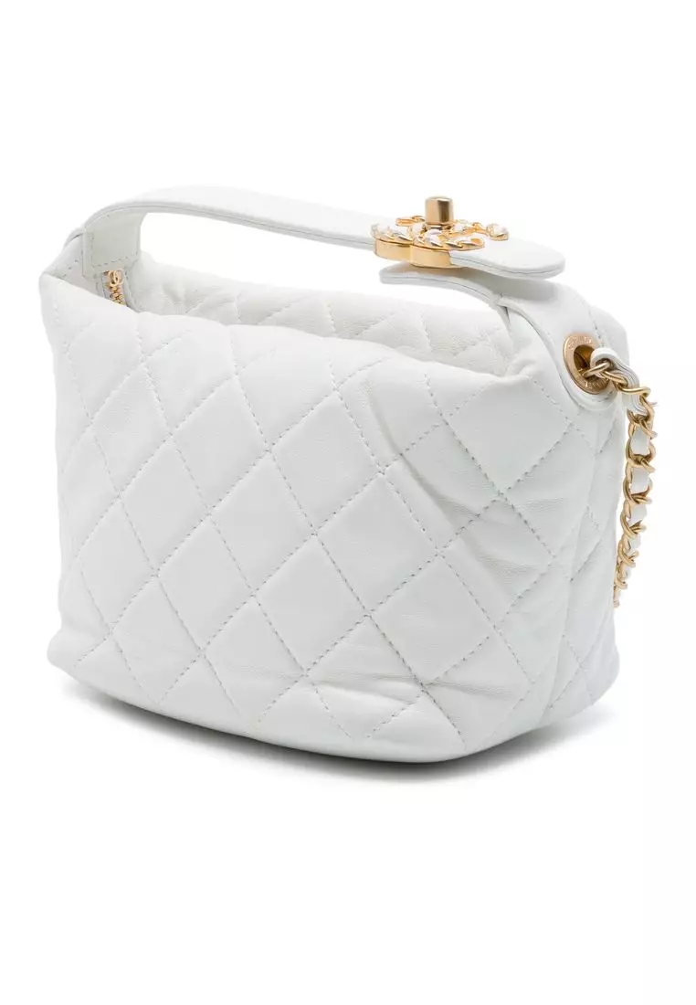 Pre-Loved Chanel Small Quilted Lambskin Perfect Meeting Hobo