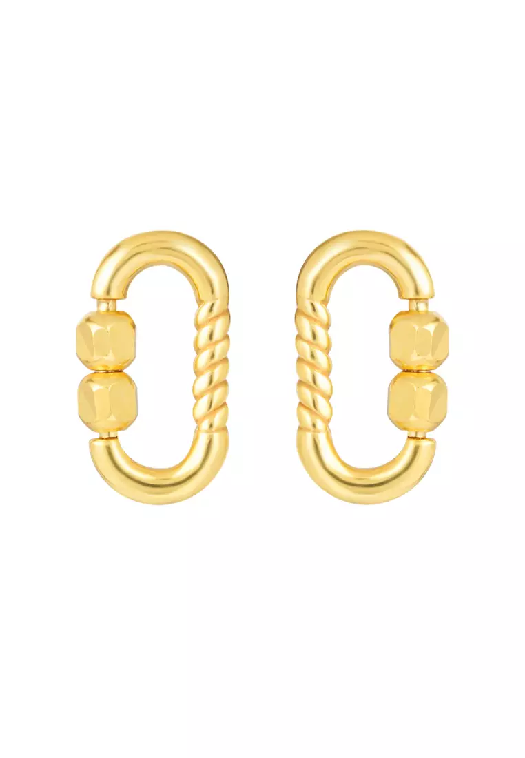 TOMEI TOMEI Lusso Italia Long Loop Earrings With Beads