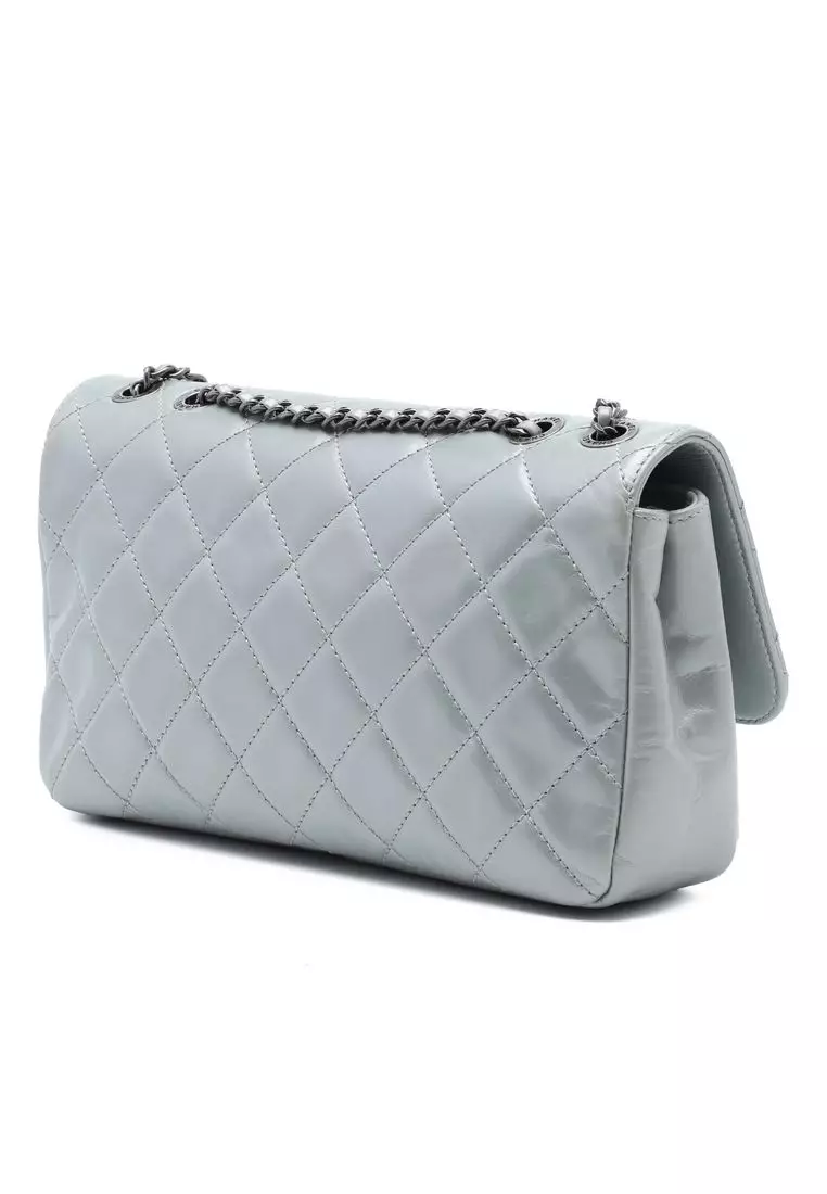 Pre-Loved Chanel Medium Quilted Calfskin Coco Pleats Chain Flap
