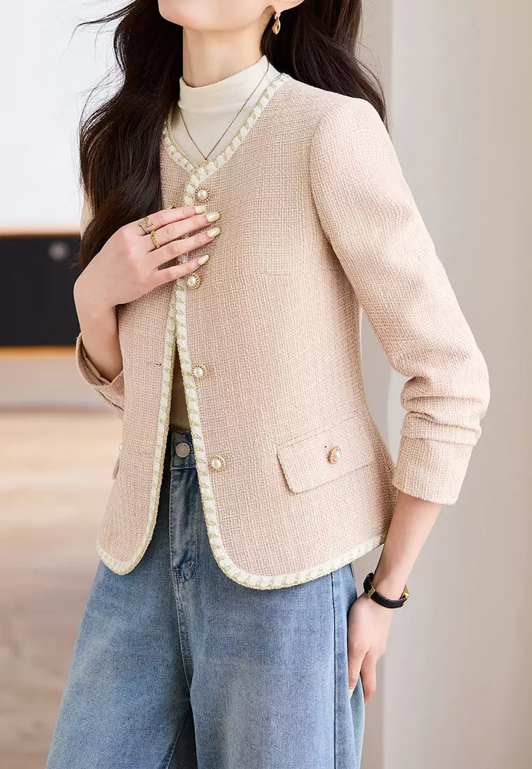 French-style Tweed Jacket‌ YGH-EY8987