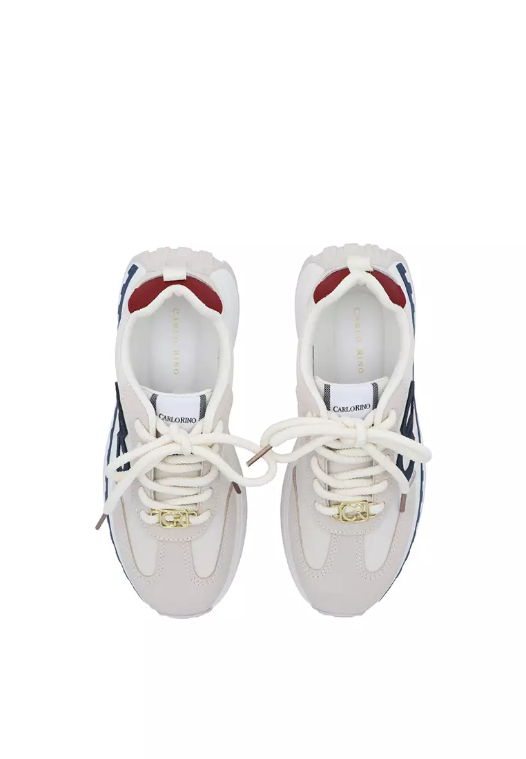 Medium Beige  Elena Academia Platform Sneakers