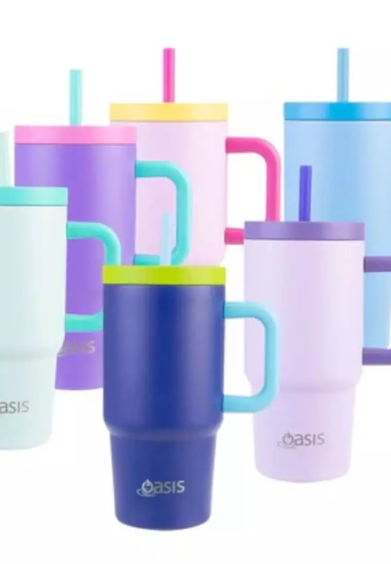 Oasis Stainless Steel Insulated Mini Commuter Travel Tumbler 700ML - Peacock Blue