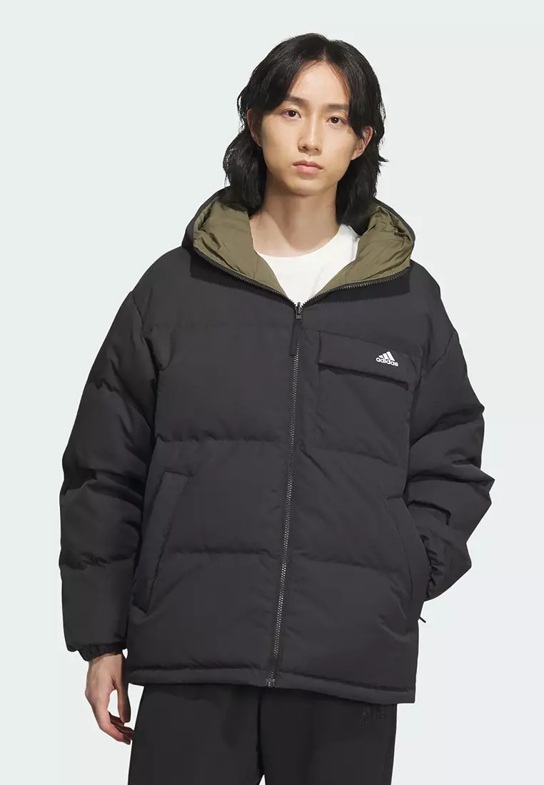Adidas men's reversible hooded jacket online