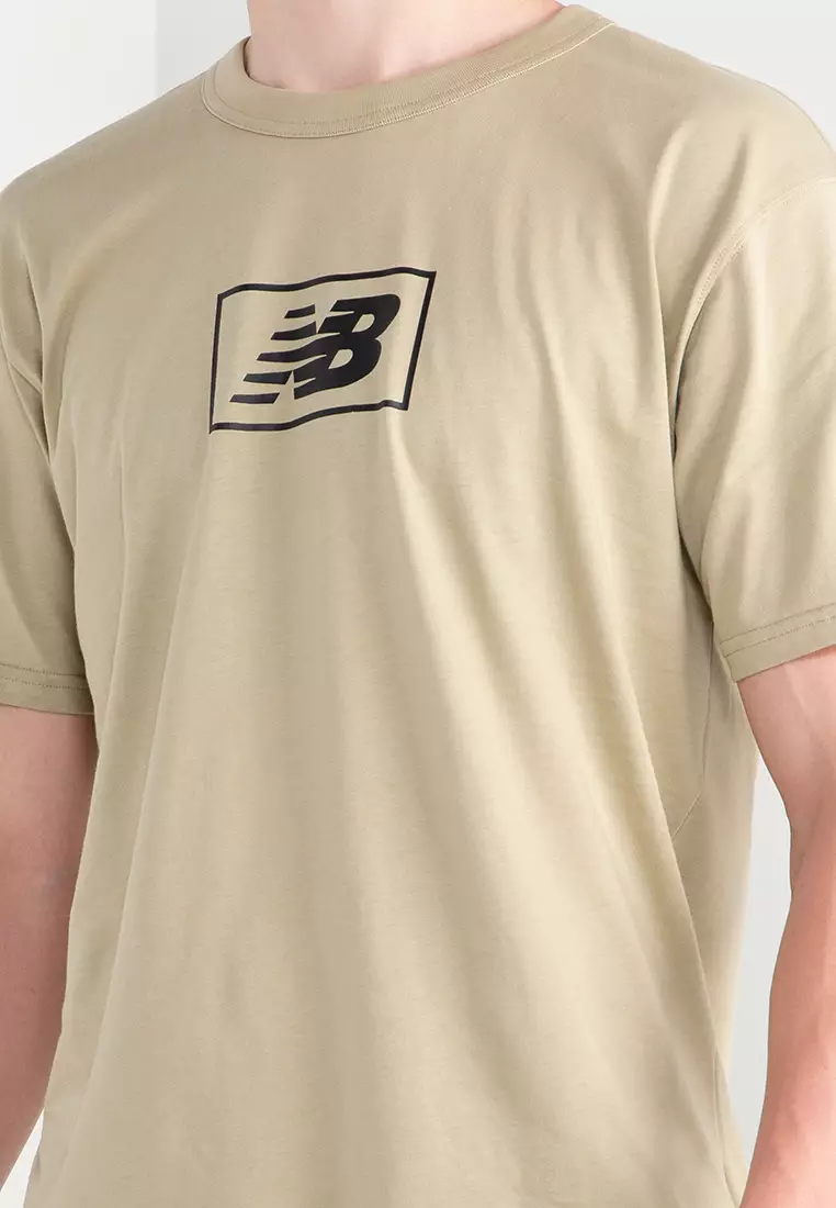 Buy New Balance NB Essentials Logo Online T-Shirt ZALORA | 2024 Singapore