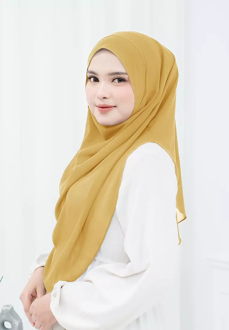 HIJAB INSTAN ZHAZA - MUSTARD