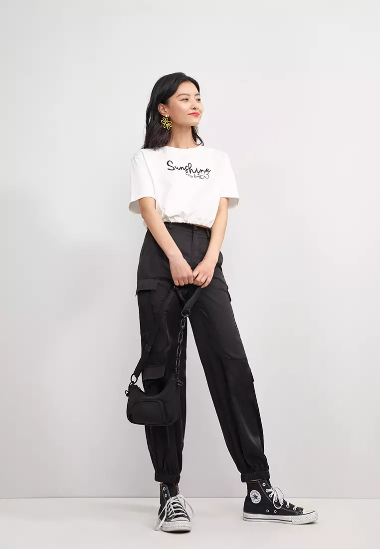 Sweatpants with button on sale fly