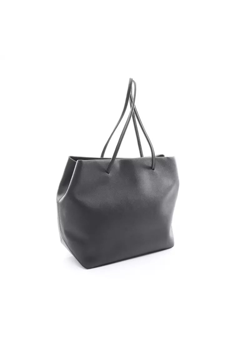 Marc jacobs leather logo shopper online tote