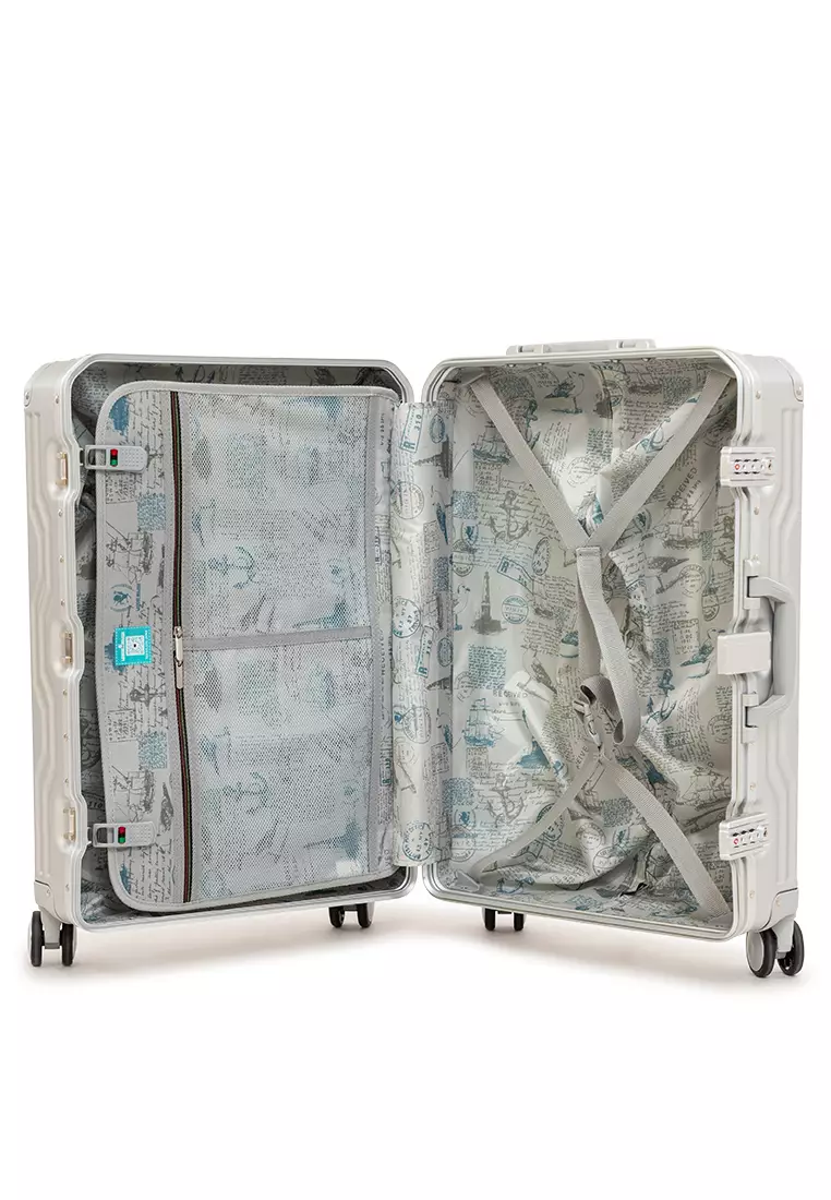 Cruiser 1512-60 Silver (Frame Type) - Medium - TSA Luggage