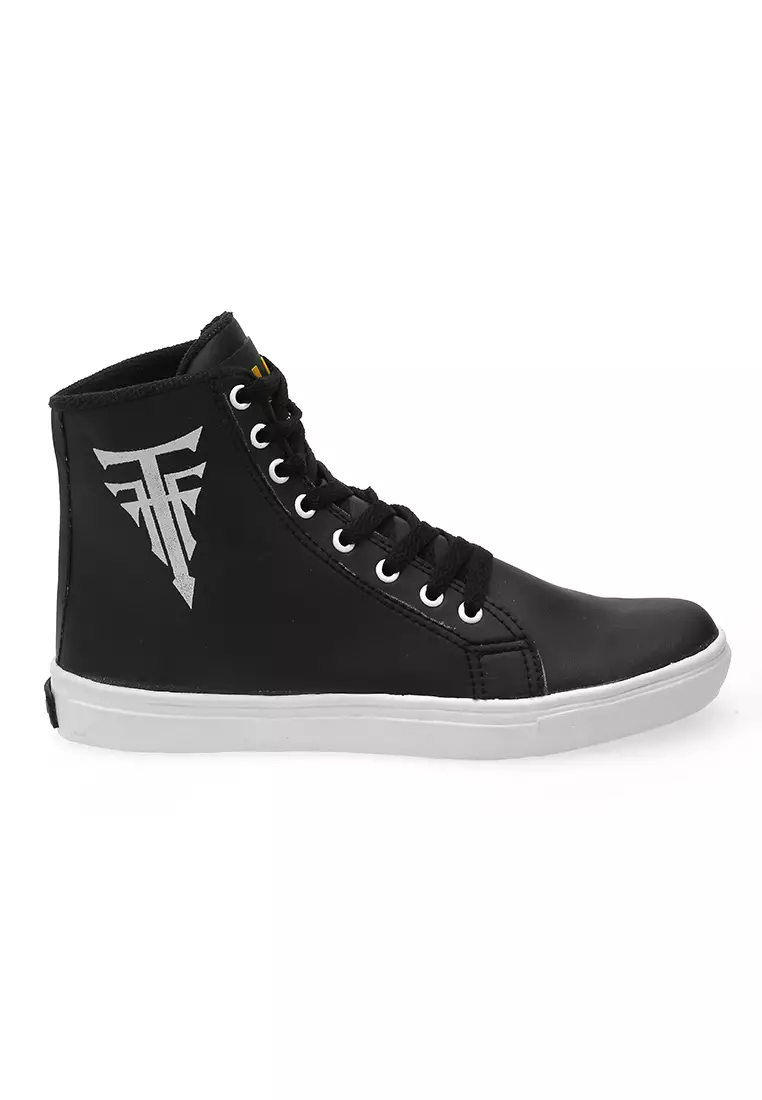 Anando Sepatu Sneakers Pria Casual Shoes Desain Tinggi Material Mesh ORIGINAL - Black