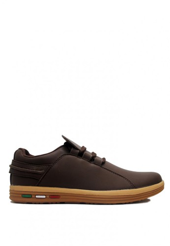 D-Island brown D-Island Shoes Driving Comfort Leather Brown DI594SH0VXZ2ID_1