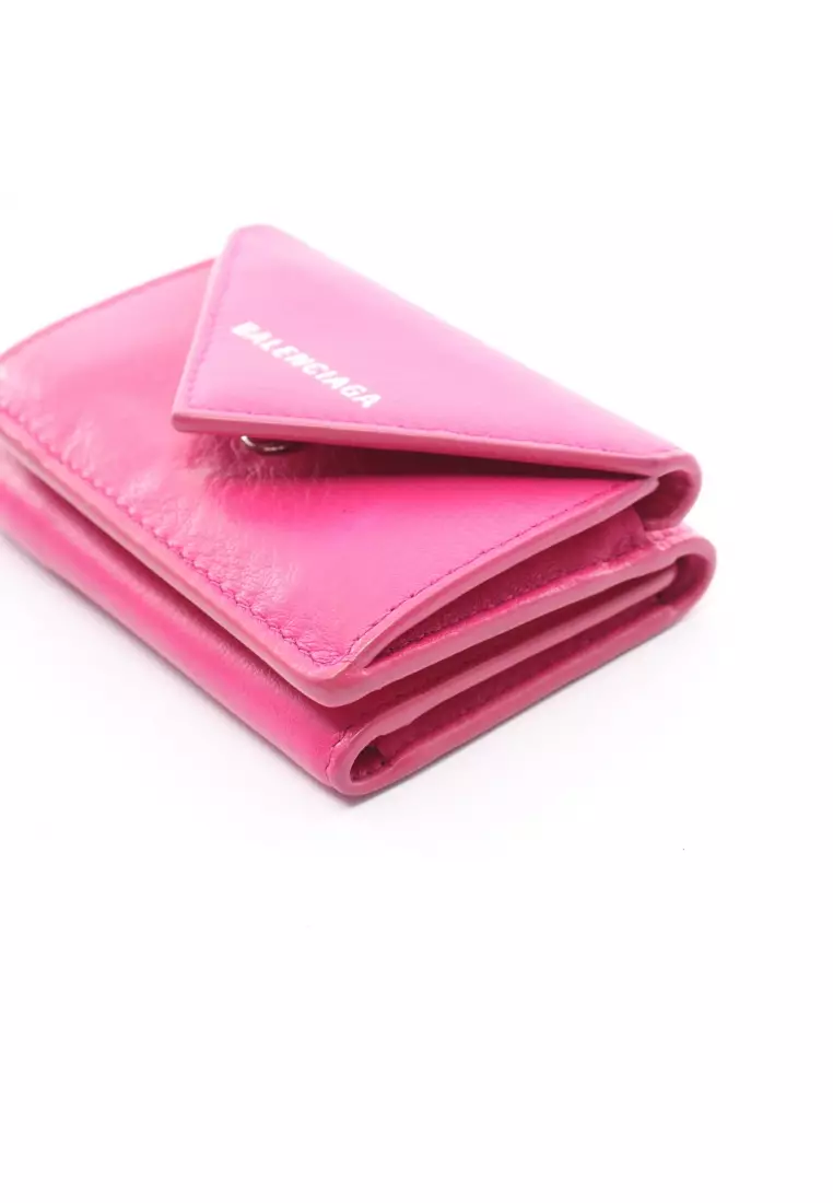 Pink Balenciaga Mini Papier Wallet – Designer Revival