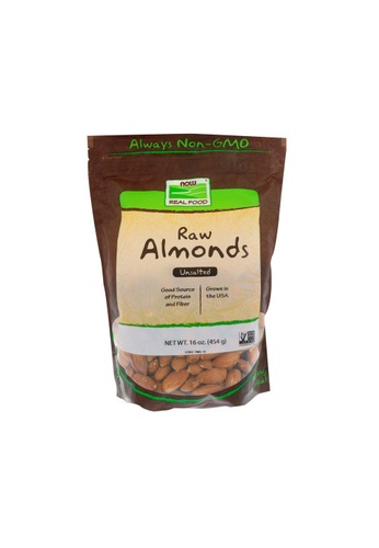 Now Foods Now Foods, Raw Almonds, Unsalted, 16 oz (454 g) 9FC24ES6407799GS_1