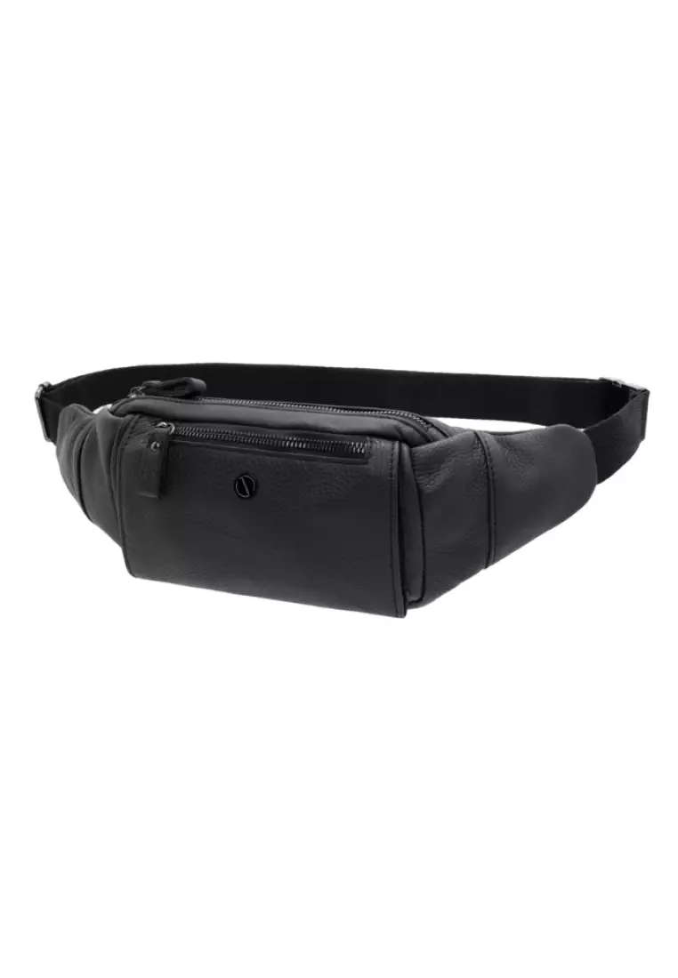 Genuine leather shop bum bag