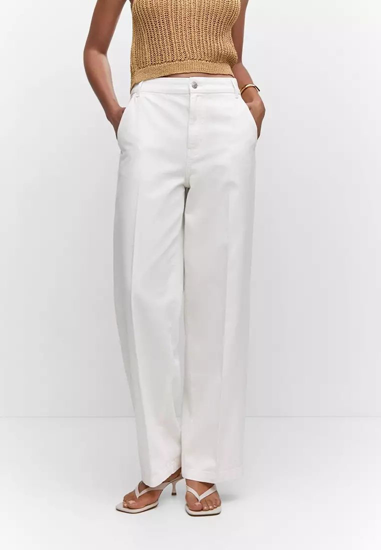 Mango Low Waist Wide Leg Jeans 2024 Buy Mango Online ZALORA
