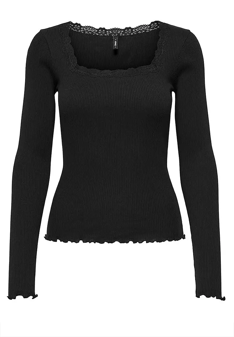 Long Sleeves Lace Top