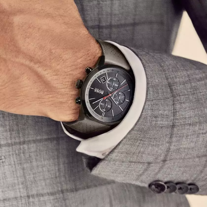 Jual Hugo Boss BIG SALE) Hugo Boss Grand Prix Black Dial