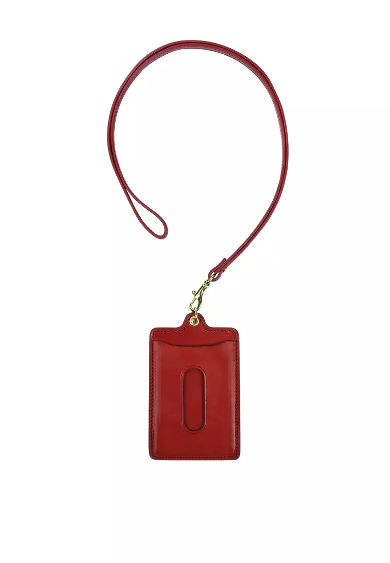 Clipper Strap Card Case - Red