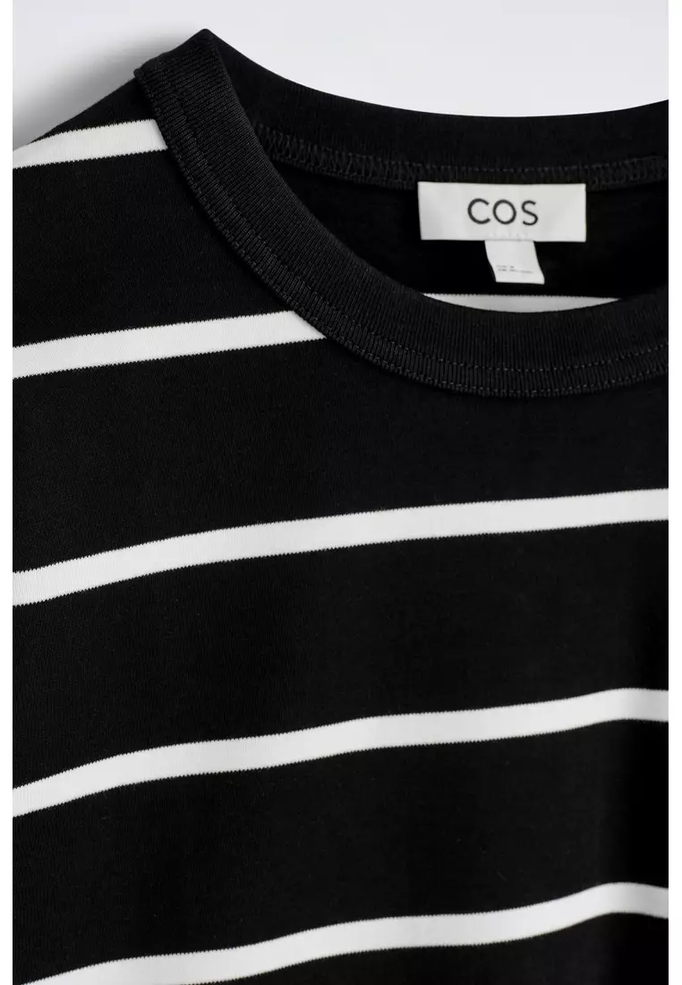 RELAXED JERSEY INTERLOCK LONG-SLEEVED T-SHIRT