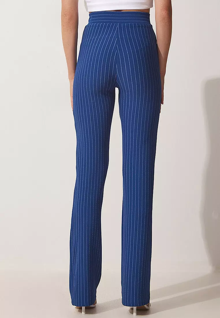 High Waist Striped Pants