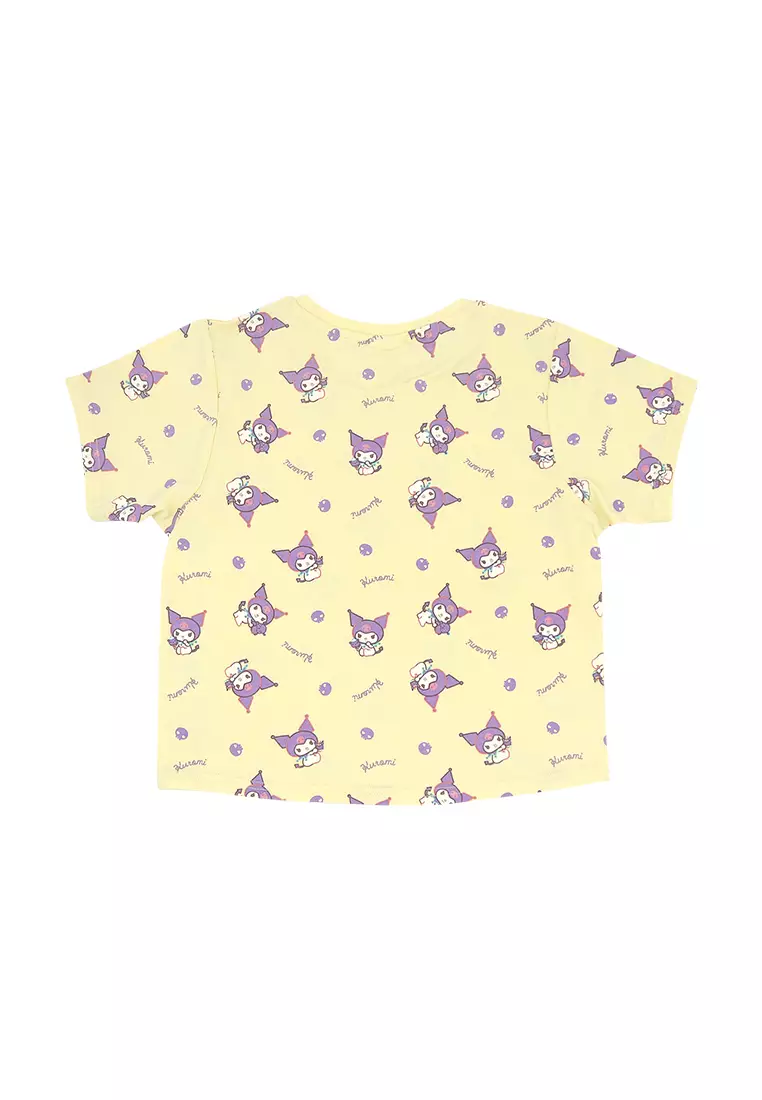 Girls Licensed Graphic Oversize T-Shirt "Kuromi All-Over"