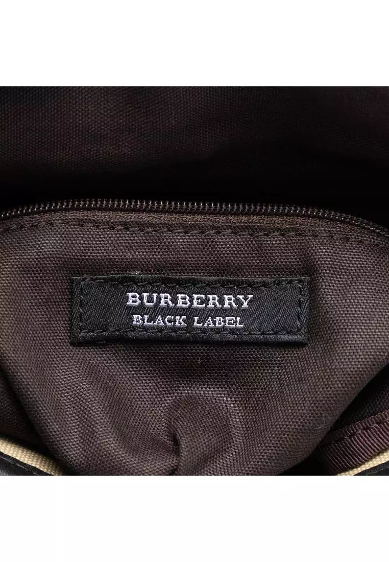 Pre-Loved Burberry Nova Check Trimmed Canvas Crossbody