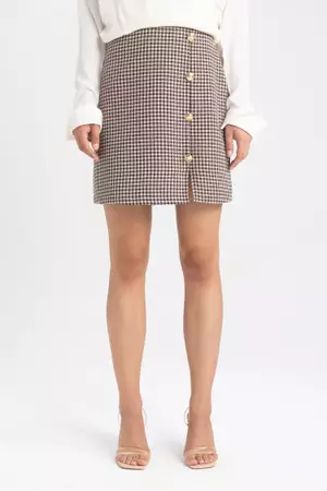 Gingham overall skirt on sale