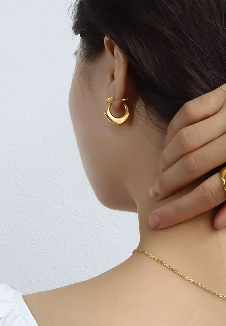 Sylvia Gold Hoop Earrings