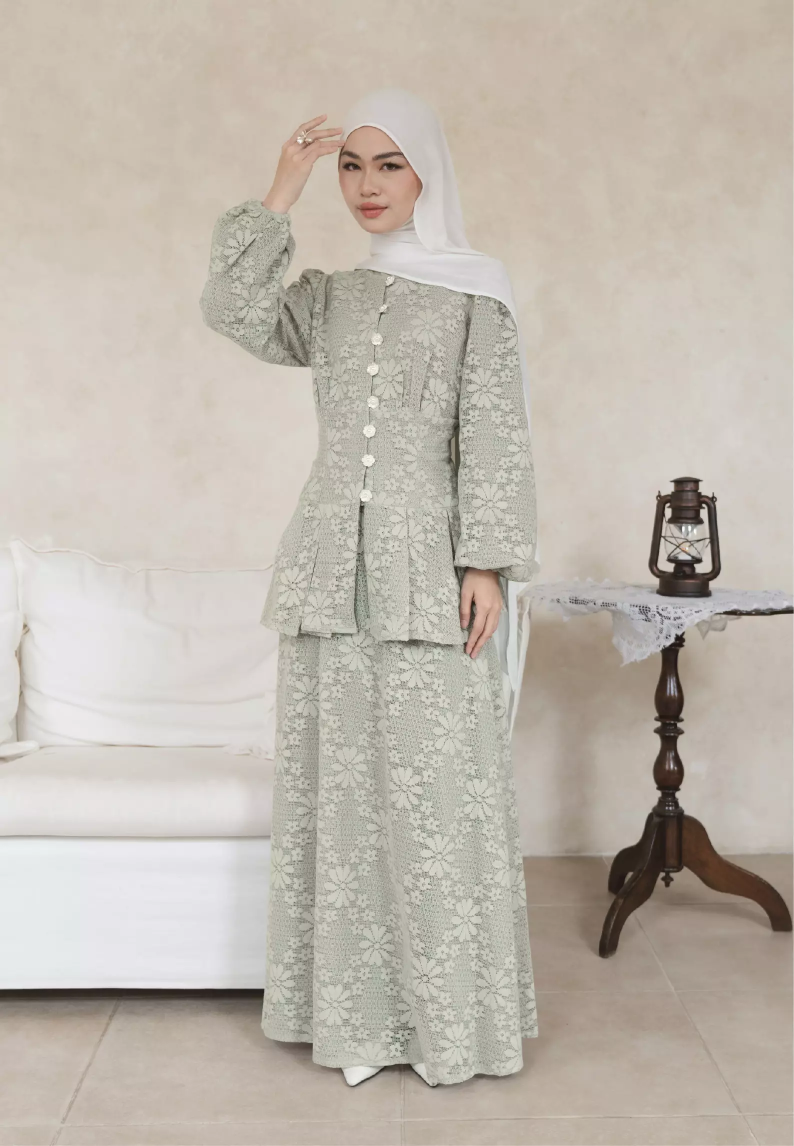 Nameera Blouse - Sage