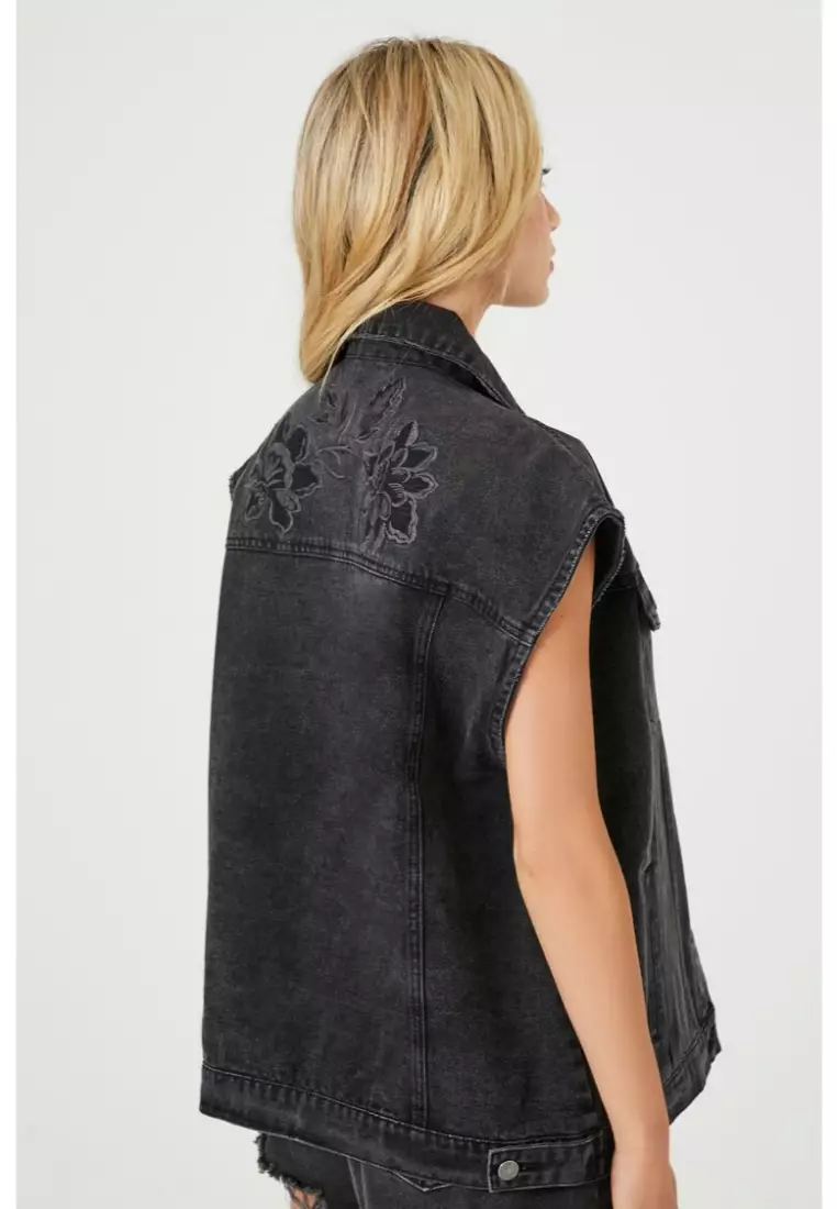Forever 21 denim vest online