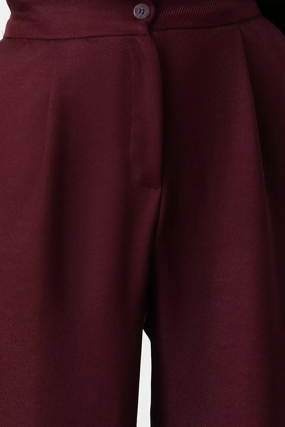 Burgundy Straight/Straight Cut Trousers