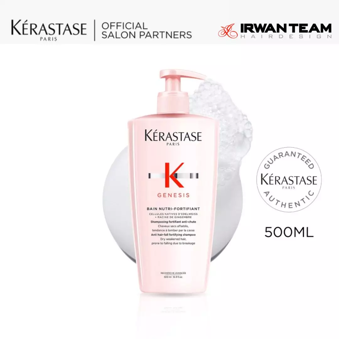 Kerastase Bain Nutri Genesis 500ml Anti Hair Fall Shampoo - Shampo untuk Rambut Rontok (Helaian Tebal)