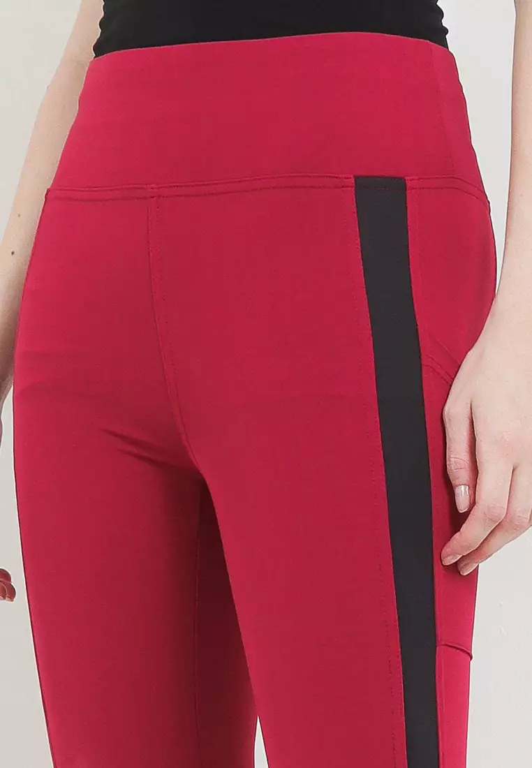 Celana Panjang Legging Olahraga Ladies Sport Long Pants Active Sport Olahraga Senam Yoga Pilates Gym Ketat Spandex