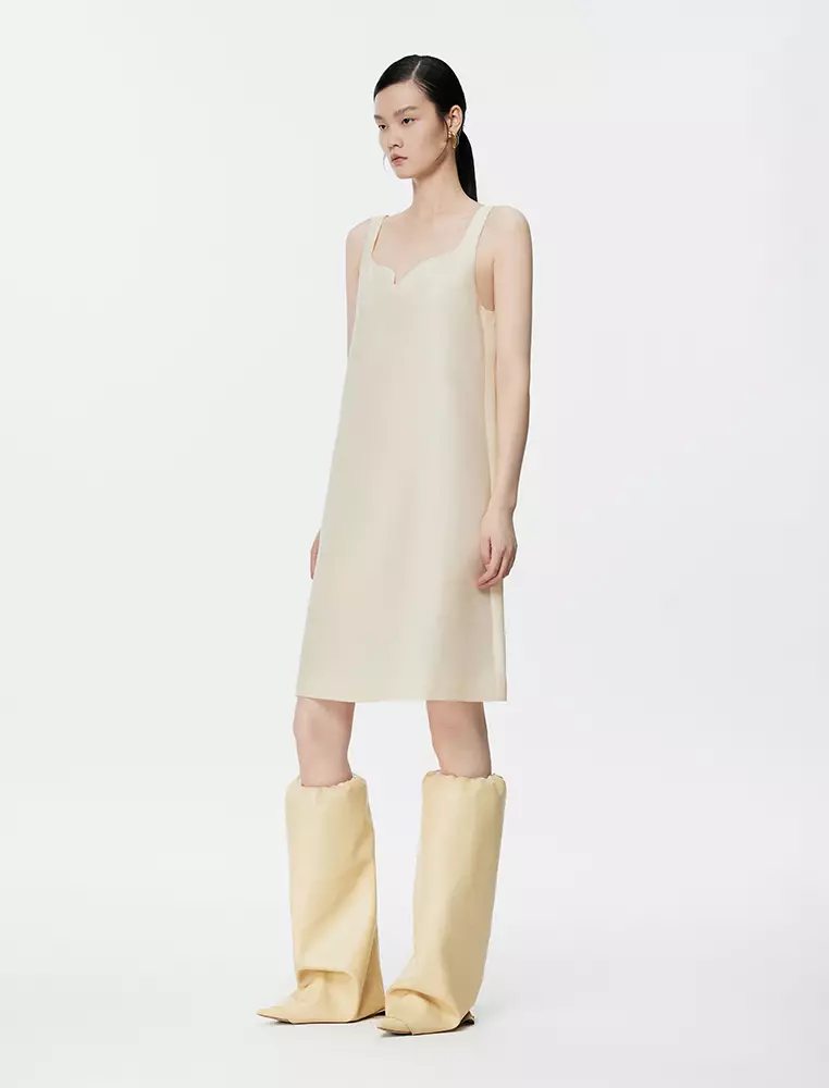 中長款吊帶連衣裙