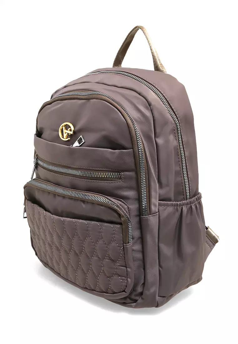Karla Tas Ransel Wanita Anti Air Design Stylish High Quality - Abu-abu