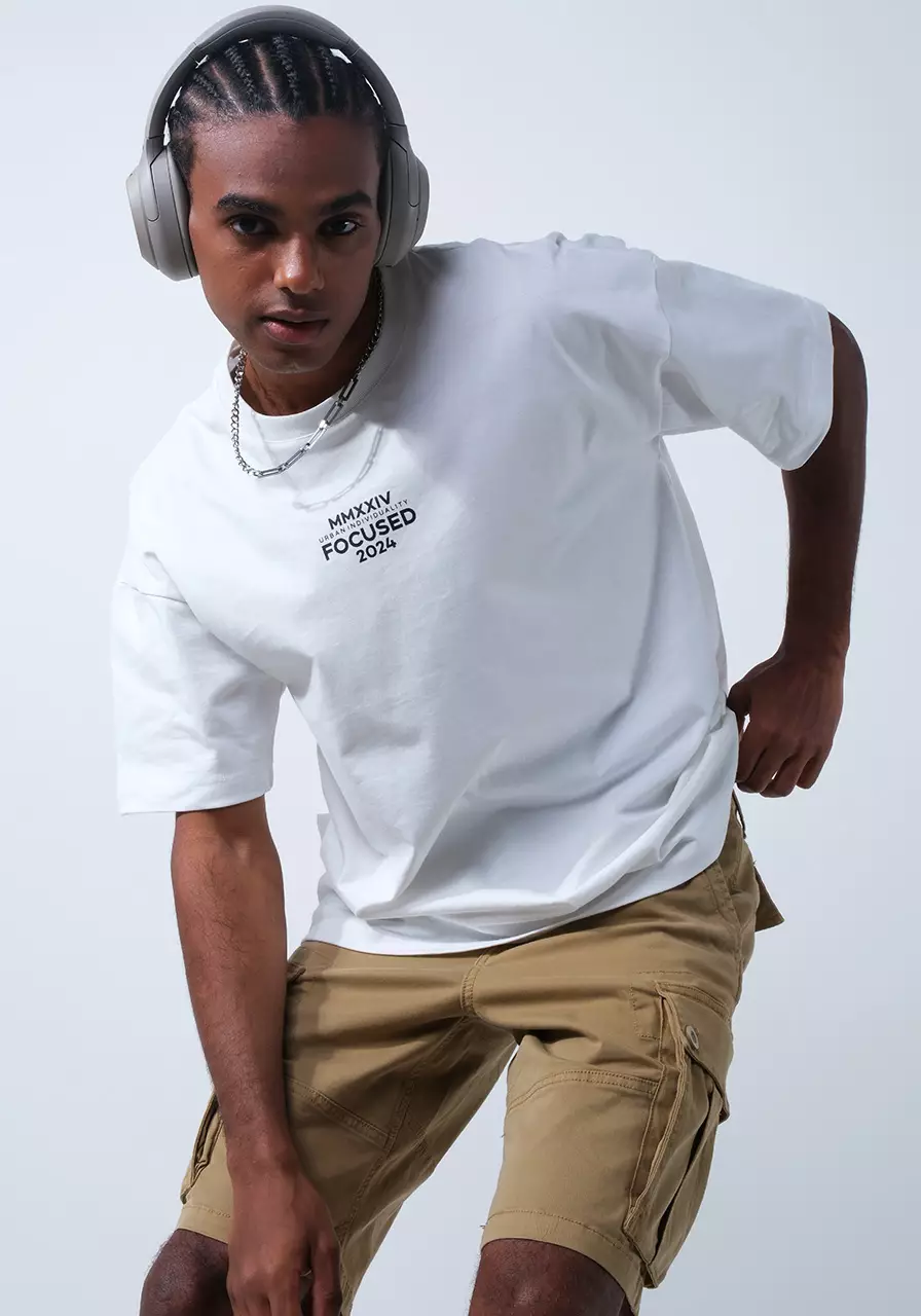 Kaos Oversize Unisex Seoul Offwhite