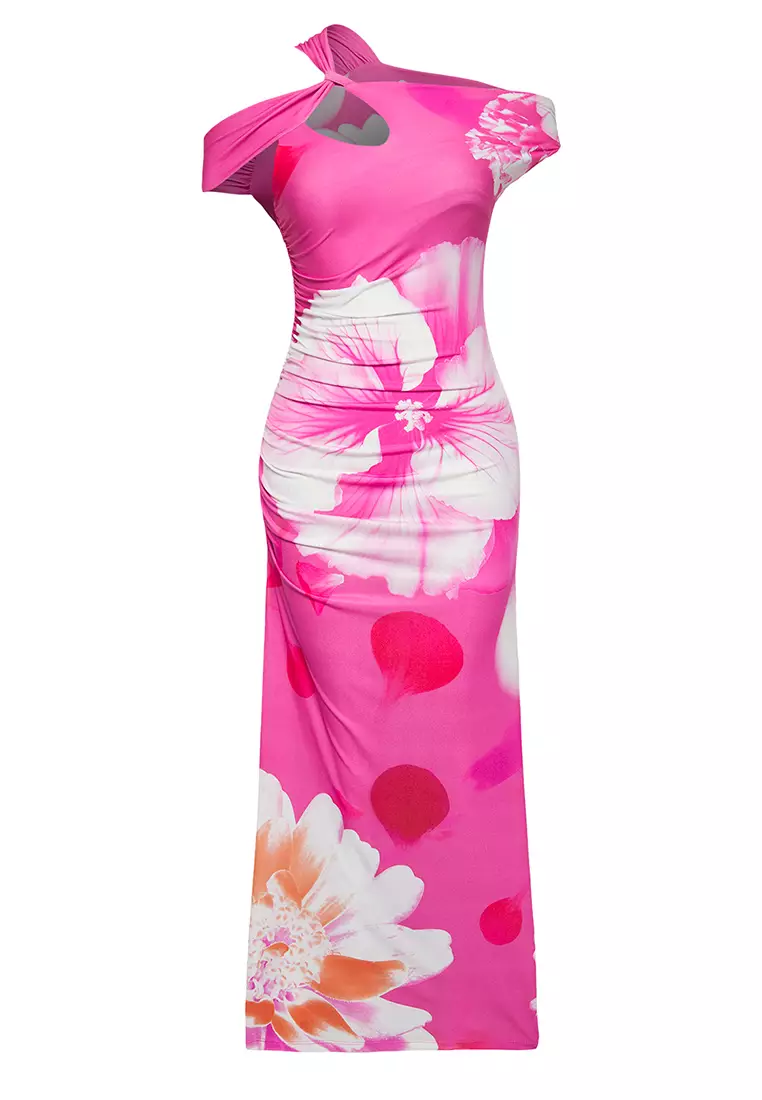 Ruched Midi Dress