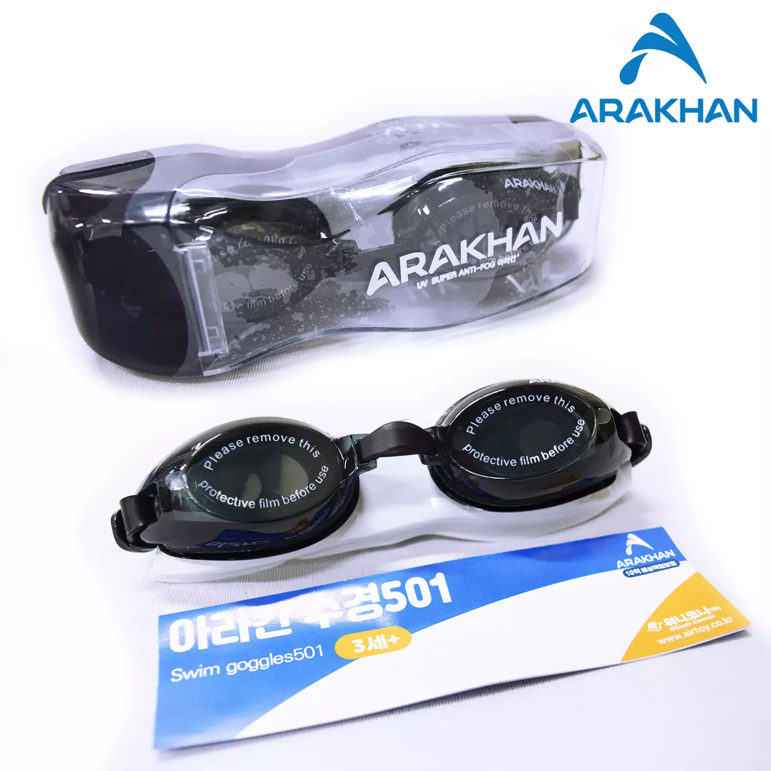 Kacamata Renang Korea Arakhan 501 Black