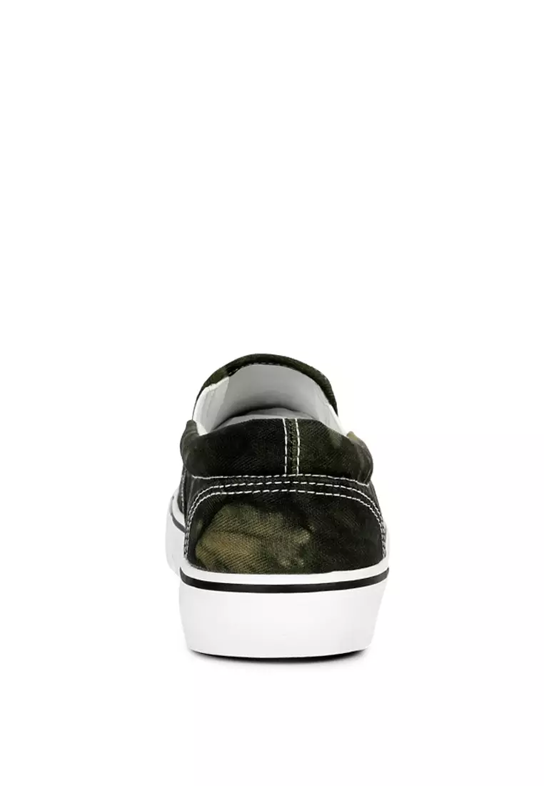 Buy London Rag Dark Green Slip On Canvas Sneakers 2024 Online ZALORA