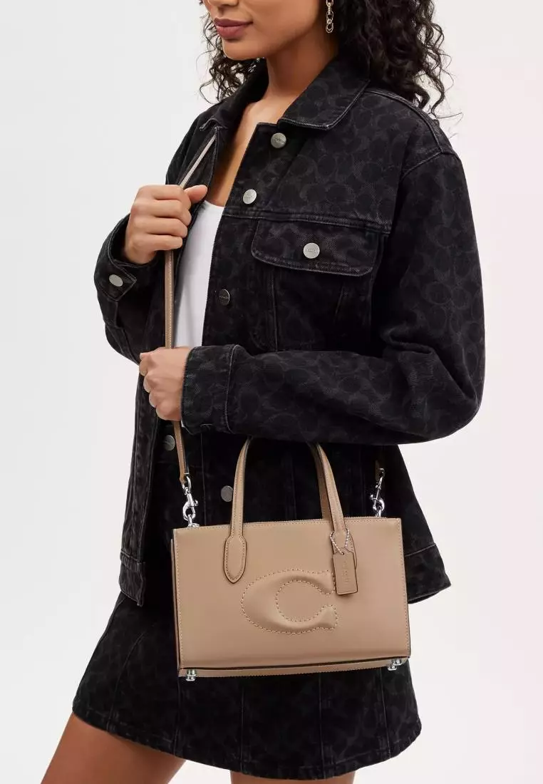 Coach Nina Small Tote Taupe
