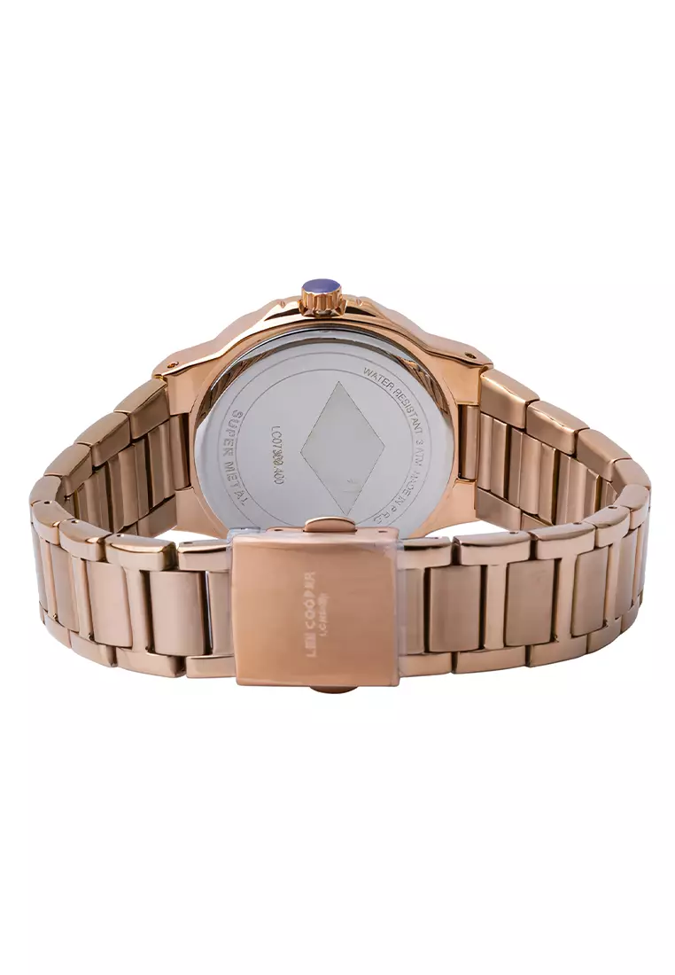 Lee Cooper - Female Analog Watches - Jam Tangan Analog Wanita - Rosegold - Stainless Steel - LC07369.460