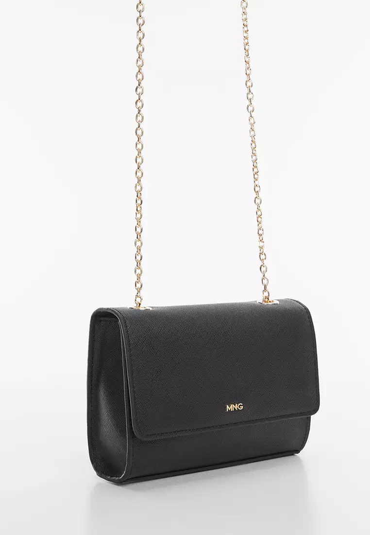 Mango saffiano effect shop tote bag