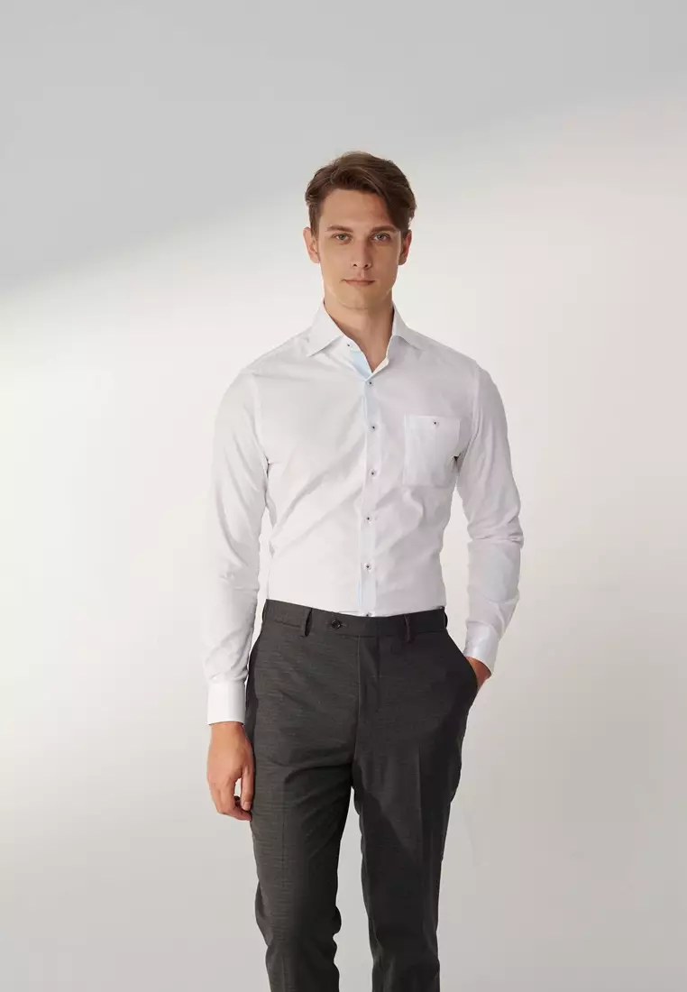 White Slim Fit Shirt