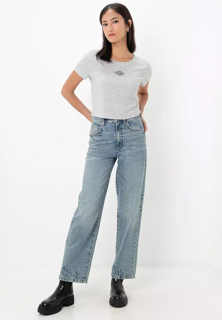 Harley-Davidson® Essential Arched Font Babydoll Tee