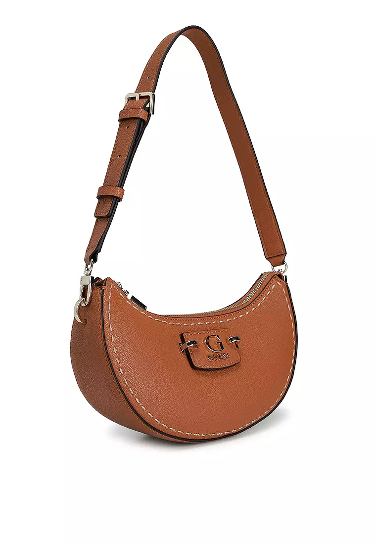 【国内発送】GUESS＊Nastra Top-Zip Shoulder Bag Buy Guess Nastra Top Zip Shoulder Bag 2025 Online | ZALORA