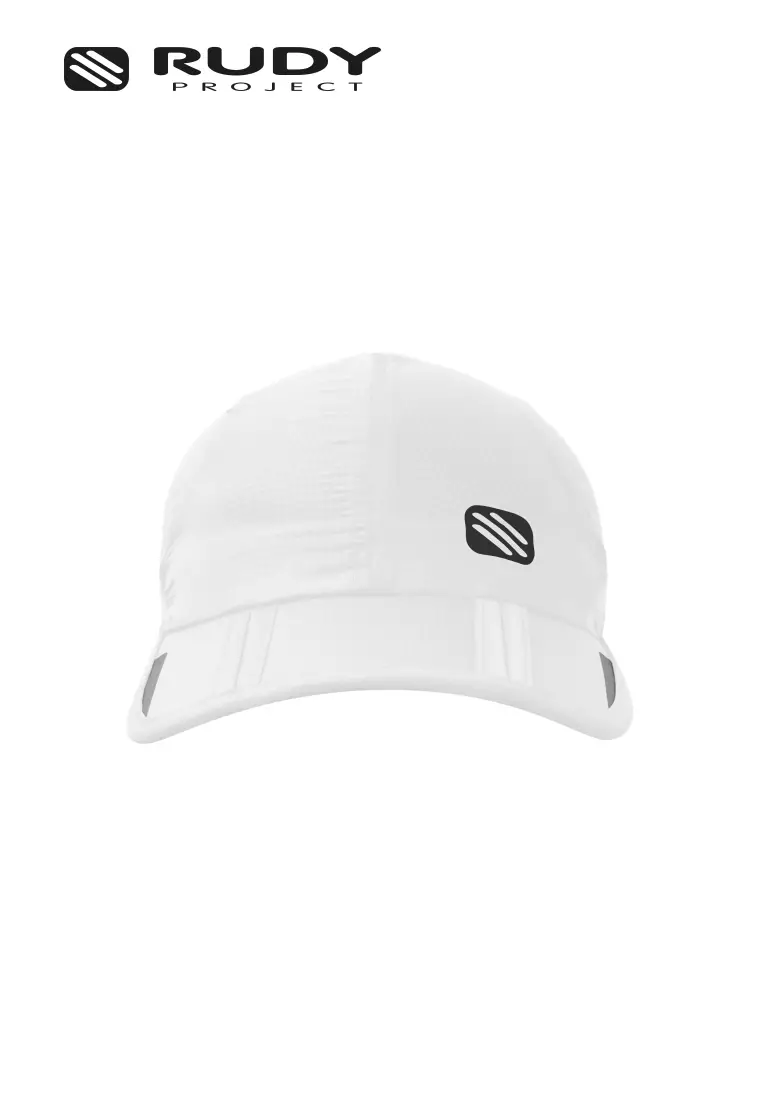 Emblem Logo Foldable Cap – White | Packable | Performance Headwear