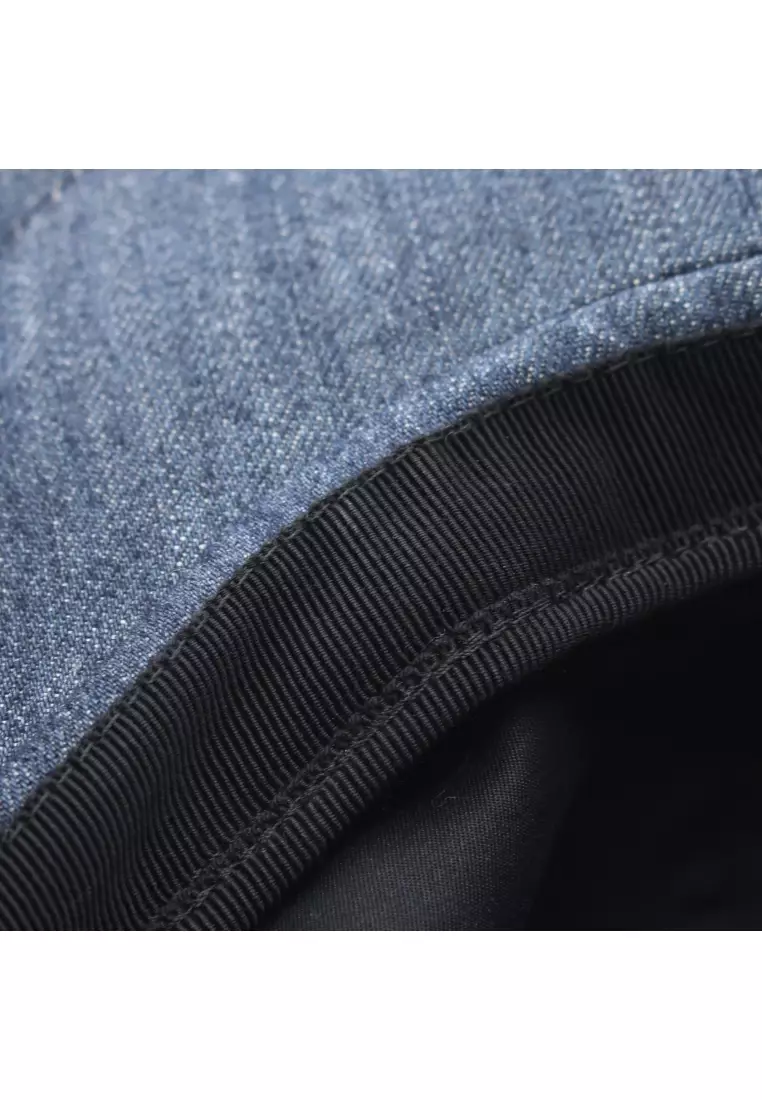Pre-Loved Prada denim casquette hat cotton Indigo blue
