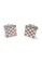 Splice Cufflinks pink and silver Pink Crystals Square Cufflinks SP744AC65FVASG_1