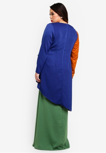 Buy Oprah Wrapped Top With Long Skirt from Love By Syomir in Multi at Zalora