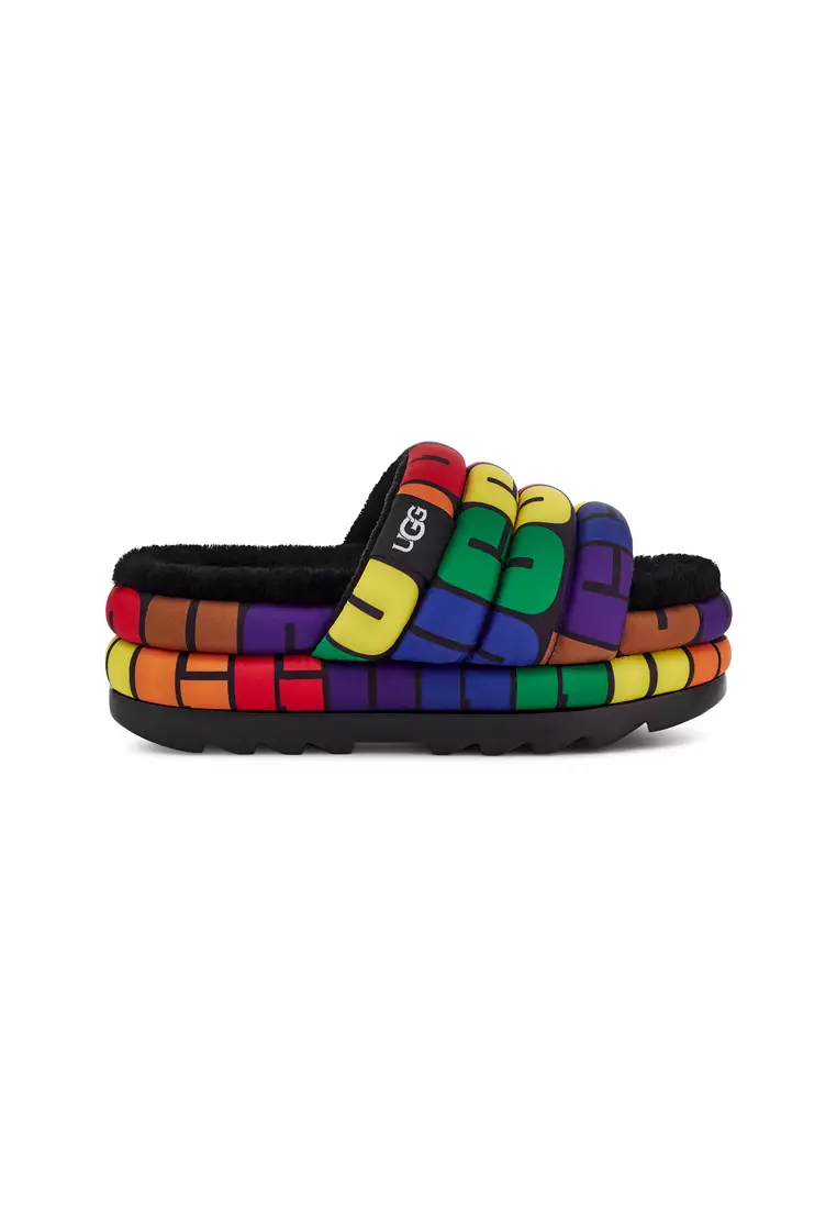 Pride rainbow ugg slides deals